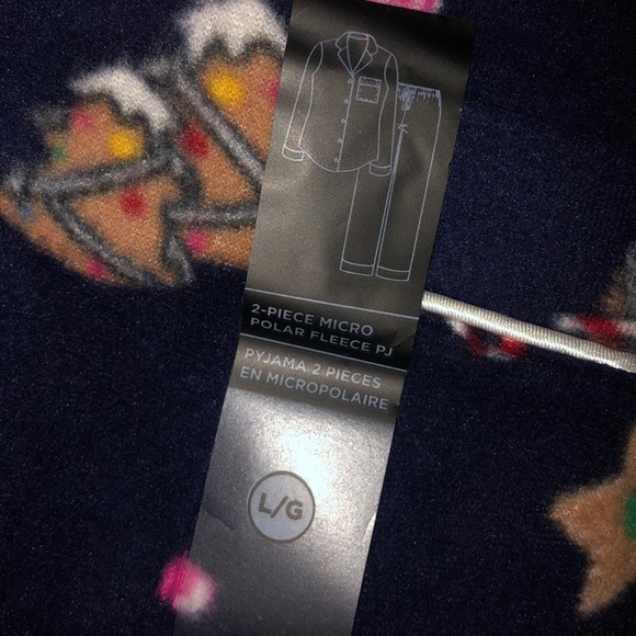 La vie en rose 2 piece micro polar fleece pajamas - Picture 4 of 4